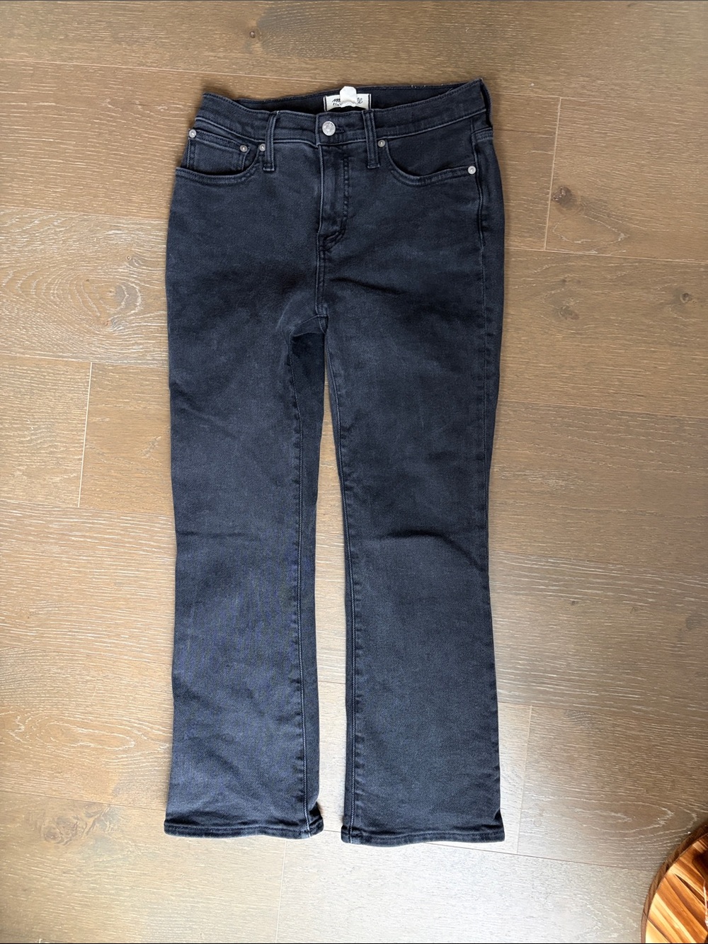 Madewell Black Flare Jeans - Mid-Rise Wide Leg
